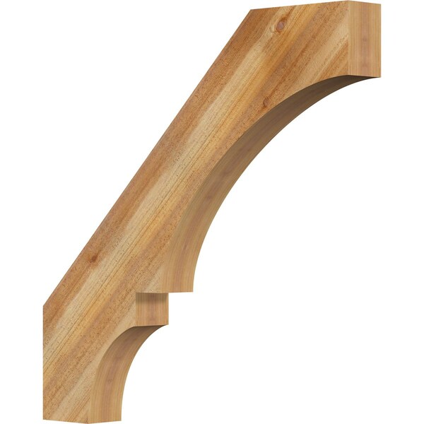 Ekena Millwork 4"W x 34"D x 34"H Balboa Rough Sawn Knee Brace, Western Red Cedar BRC04X34X34BOA00RWR - main